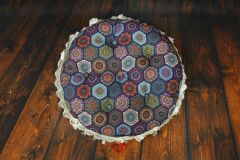 OVAL PUF SALON BALKON KIŞ BAHÇESİ YER  MİNDERİ