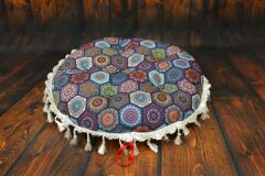 OVAL PUF SALON BALKON KIŞ BAHÇESİ YER  MİNDERİ